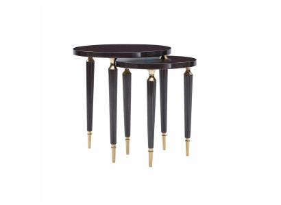 Gruppe Beistelltische Couchtische Kaffeetische Tische Set 2tlg Schwarz